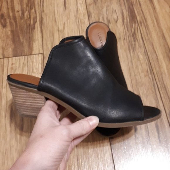 NWOT 🍀 Lucky Brand Leather Baldomero Mule - 7.5 - Picture 2 of 10